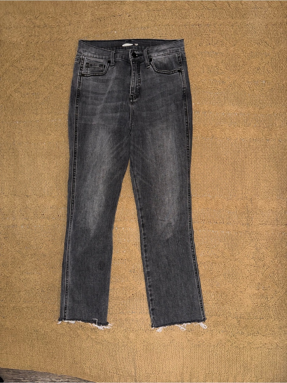 Old Navy Black Gray Washed flare Ankle Jeans